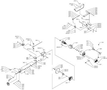 Default 2 Diagram and Parts List for BT1800-B2C Type 1 Black and Decker Table Saw